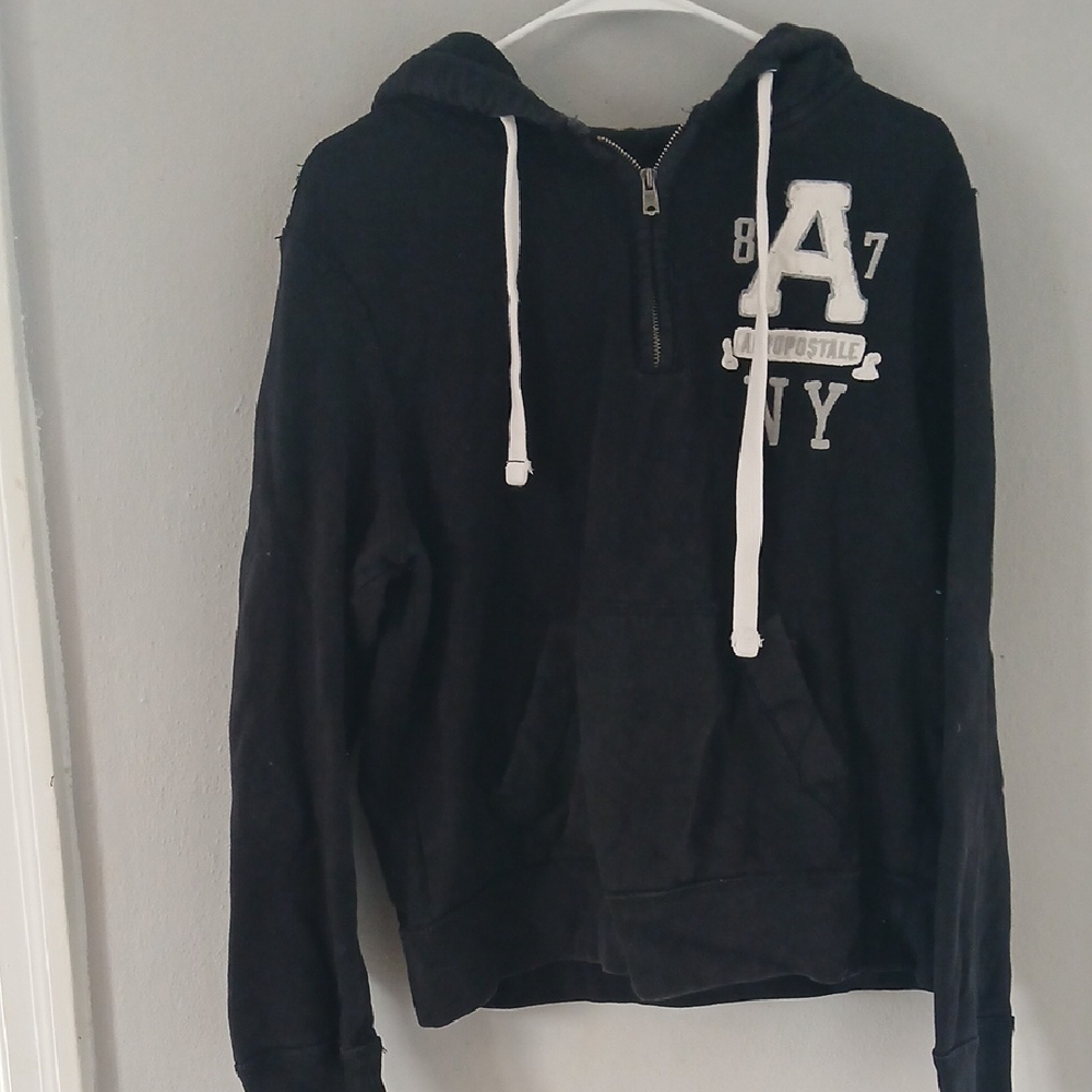 Aeropostale Women's Black Hoodie Sweater